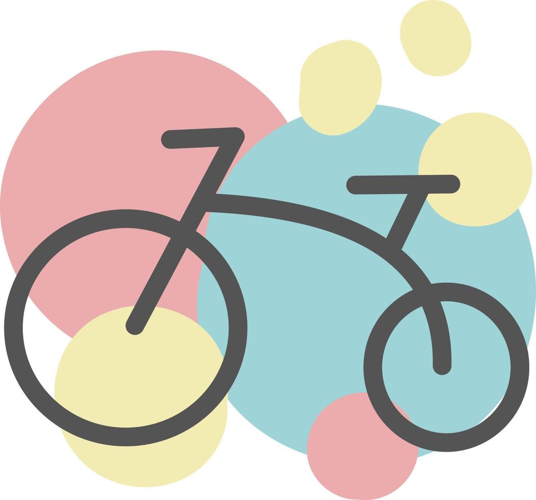 bicicleta pequeña, ilustración, vector, sobre un fondo blanco. vector