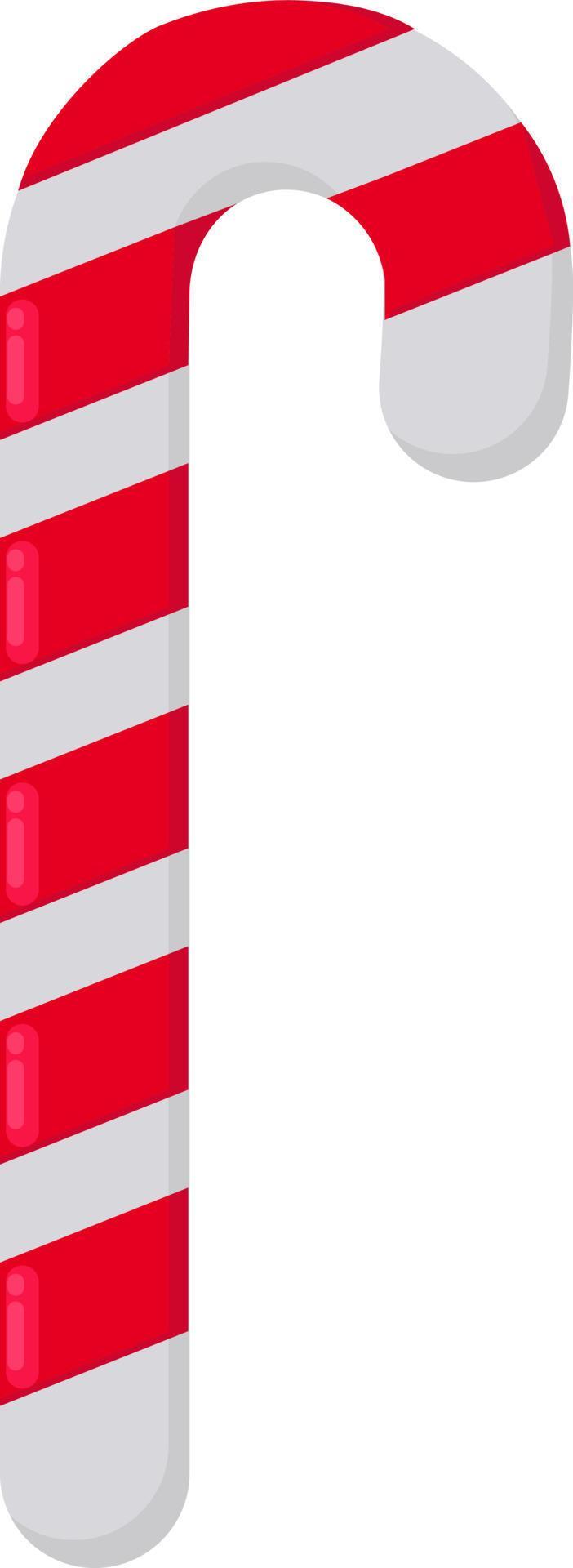 Candy cane, illustration, vector on white background. 13859155 Vector