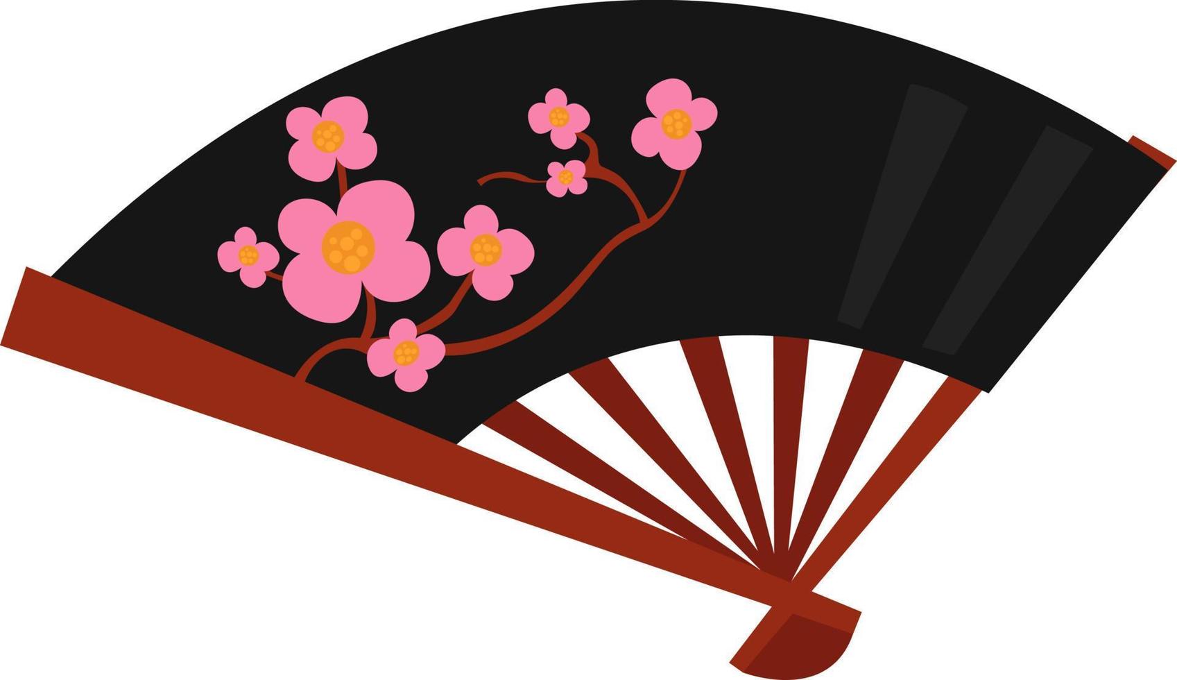 Small sakura, illustration, vector on white background.