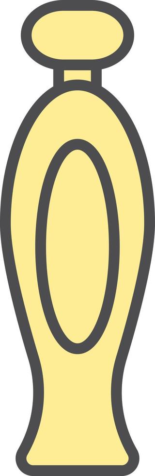 Elegant bottle parfume, illustration, vector on a white background.