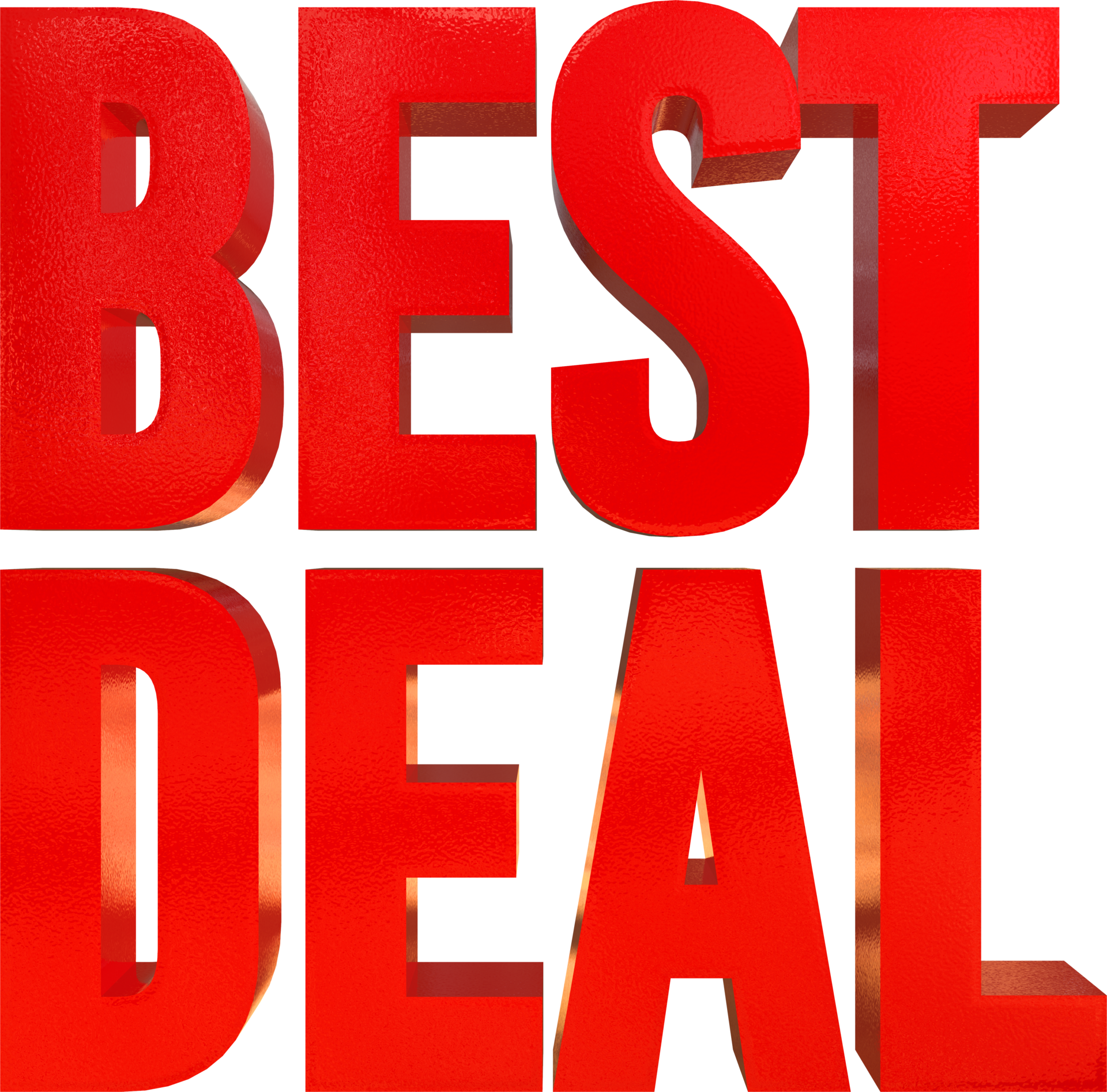 Best Deal 3D Render Text 13859452 PNG