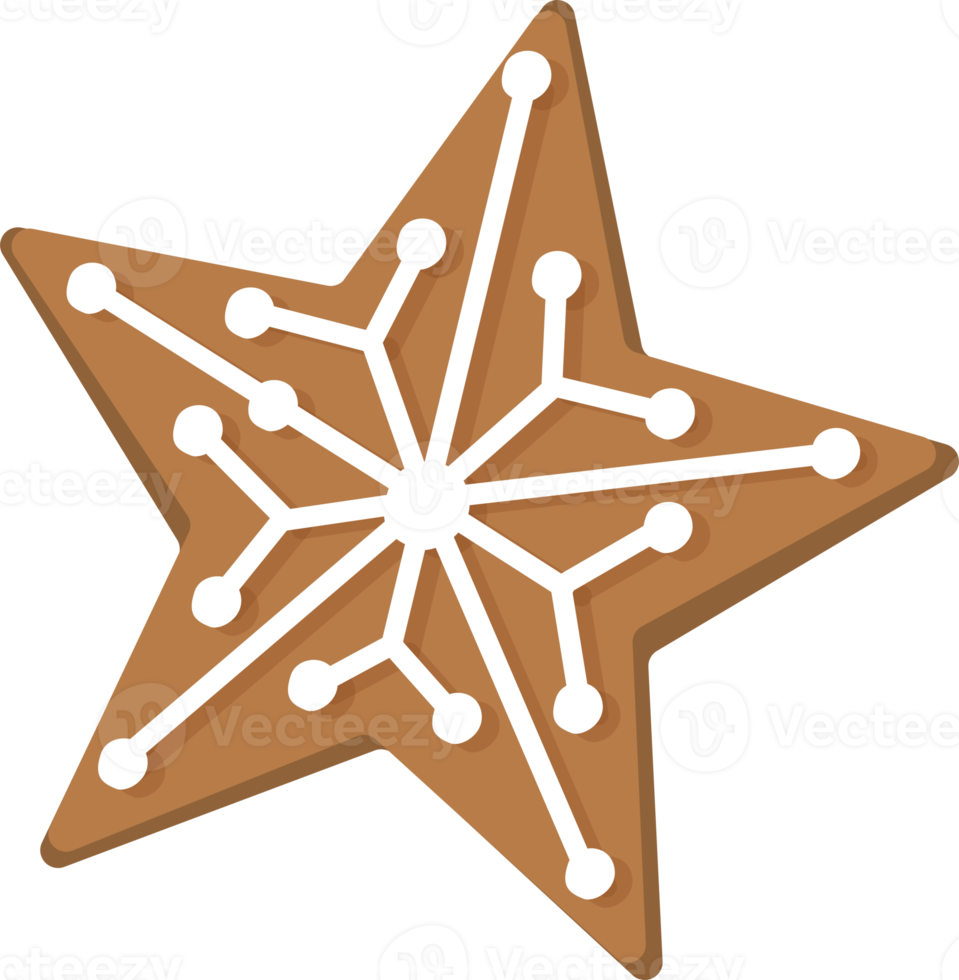 estrella de galletas navideñas. png