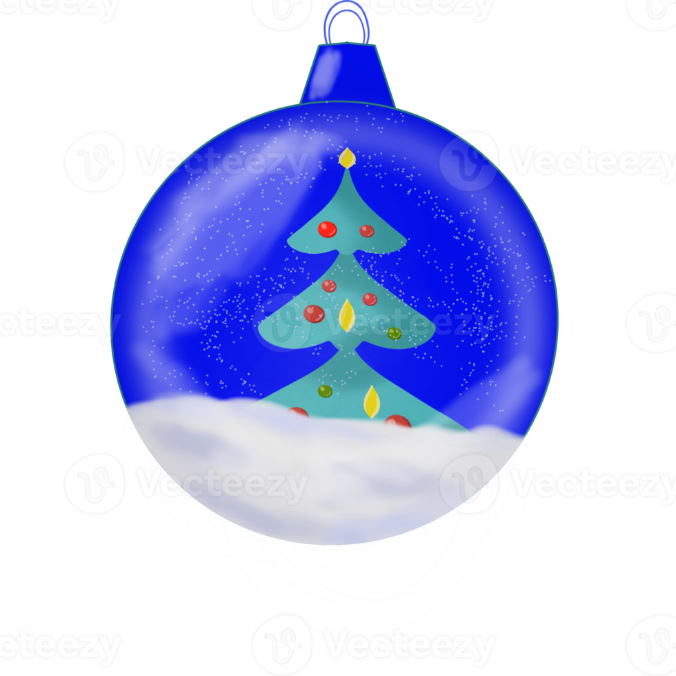 Natale albero giocattolo palla con Natale albero. png