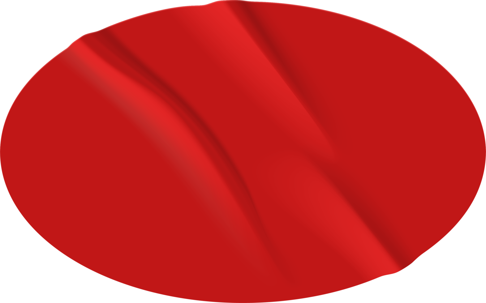 Crumpled fabric ovalfon red. png