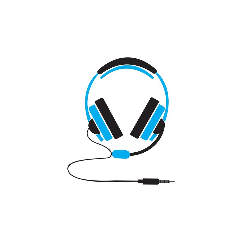 headphone logo  vector