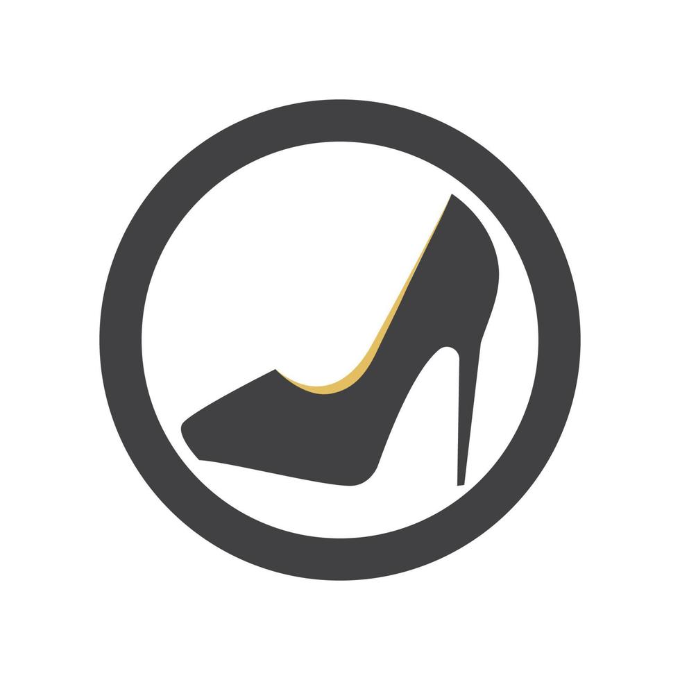 logotipo de tacones altos vector