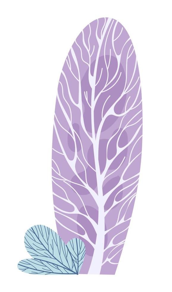 árboles de invierno coronas cubiertas de nieve ilustración vectorial vector