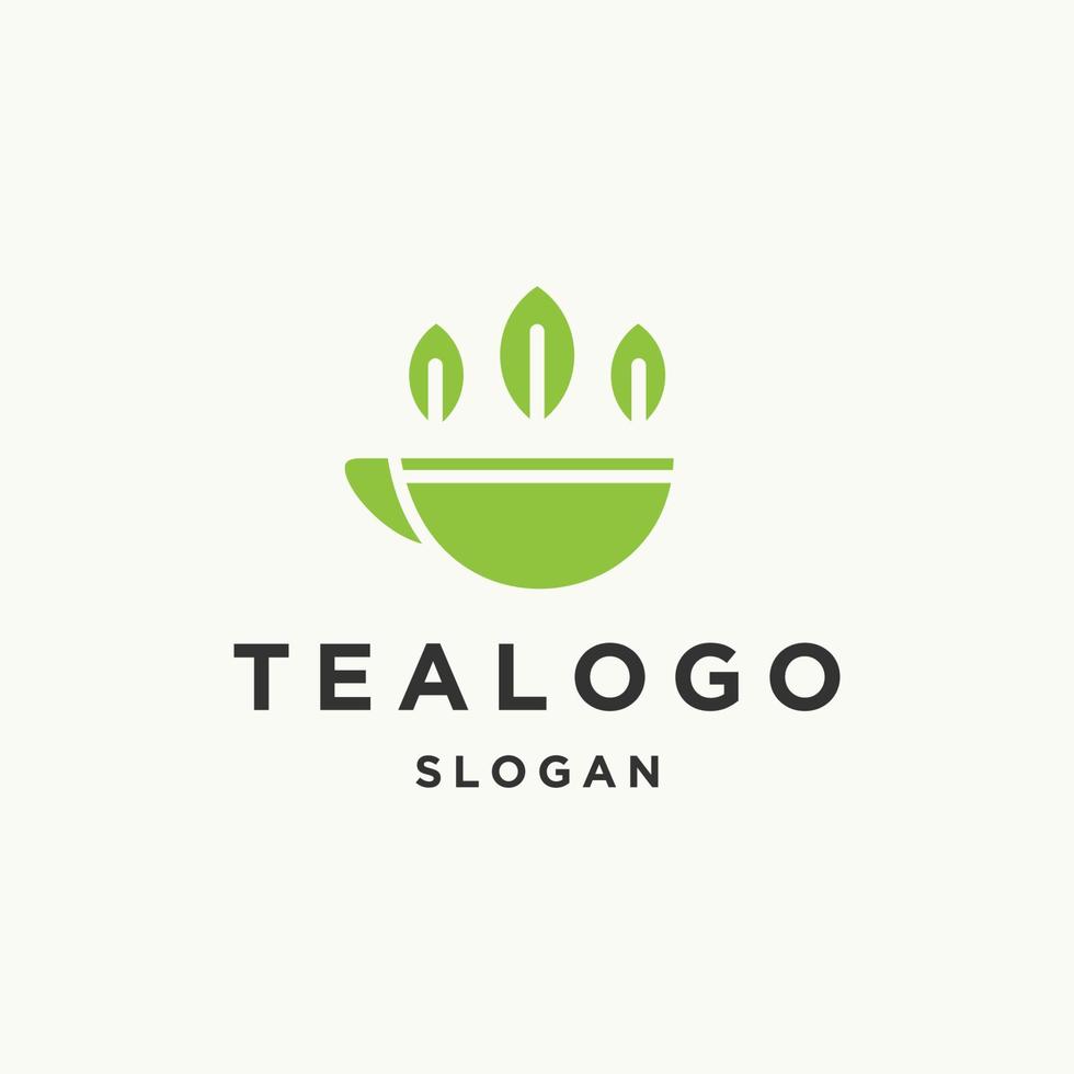 Tea logo icon design template vector