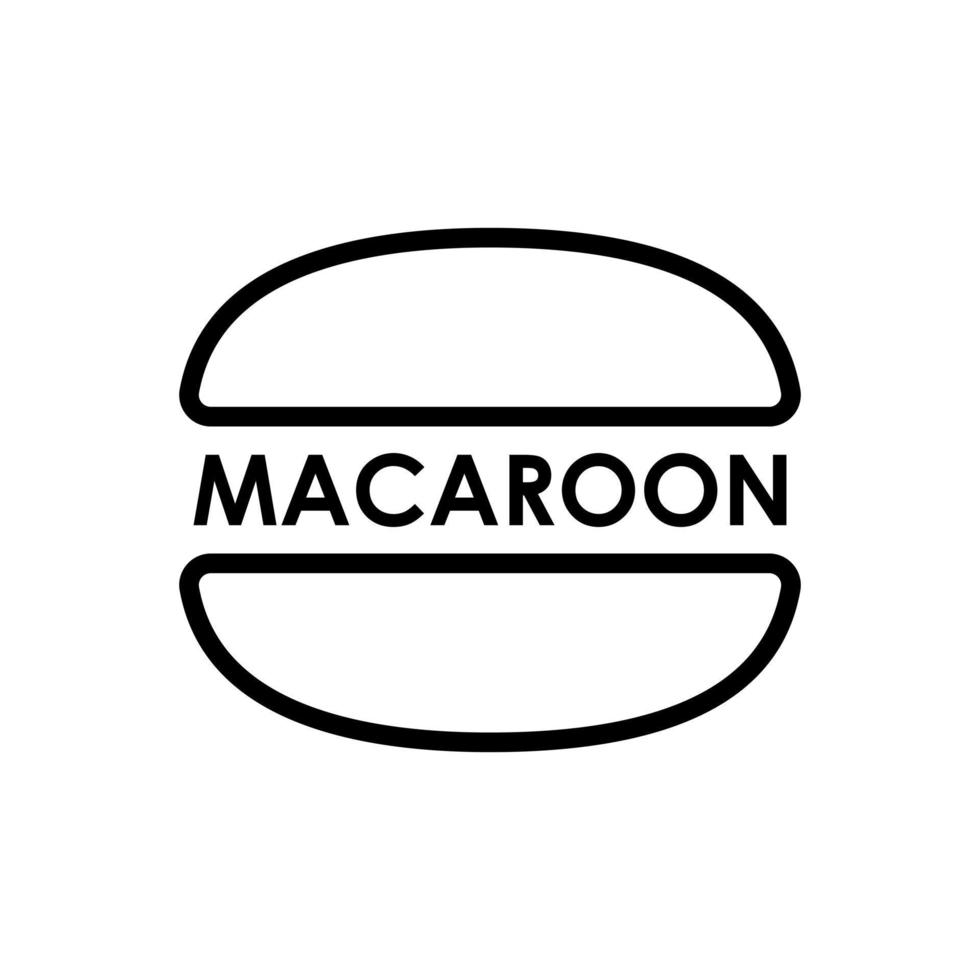 Macaroons icon logo design. For web design, apps, software, printing usage. Vector illustration isolated on a white background