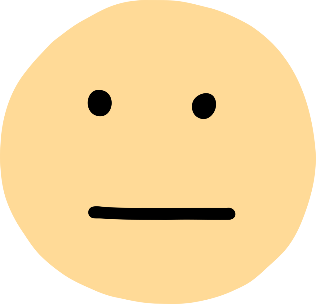 dibujo a mano alzada de emoticonos. png