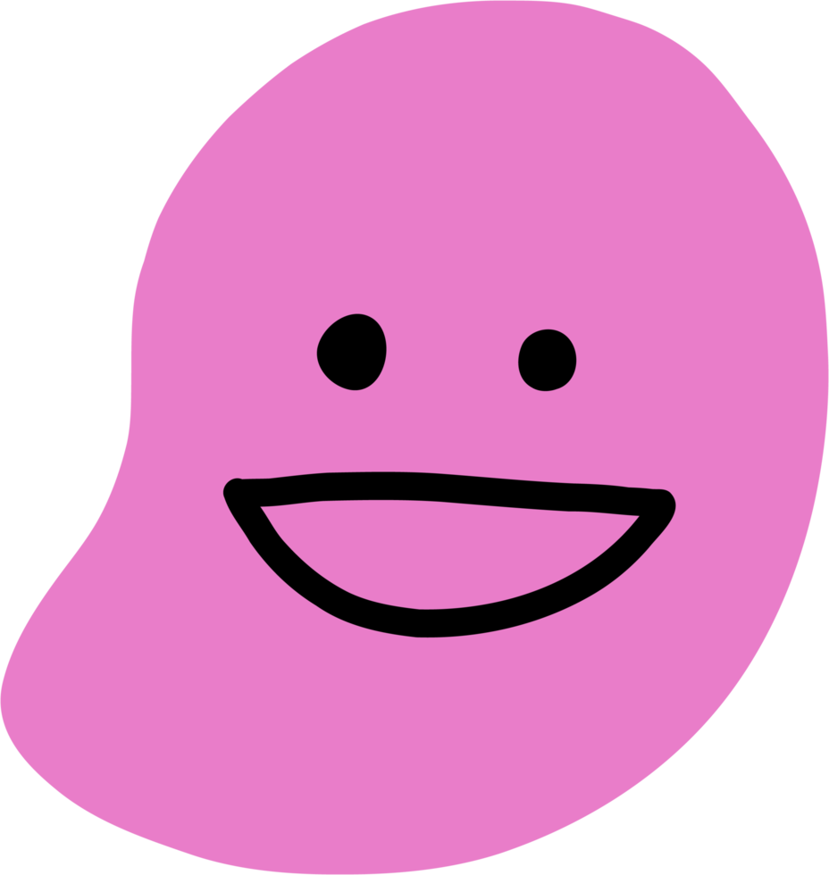 dibujo a mano alzada de emoticonos. png