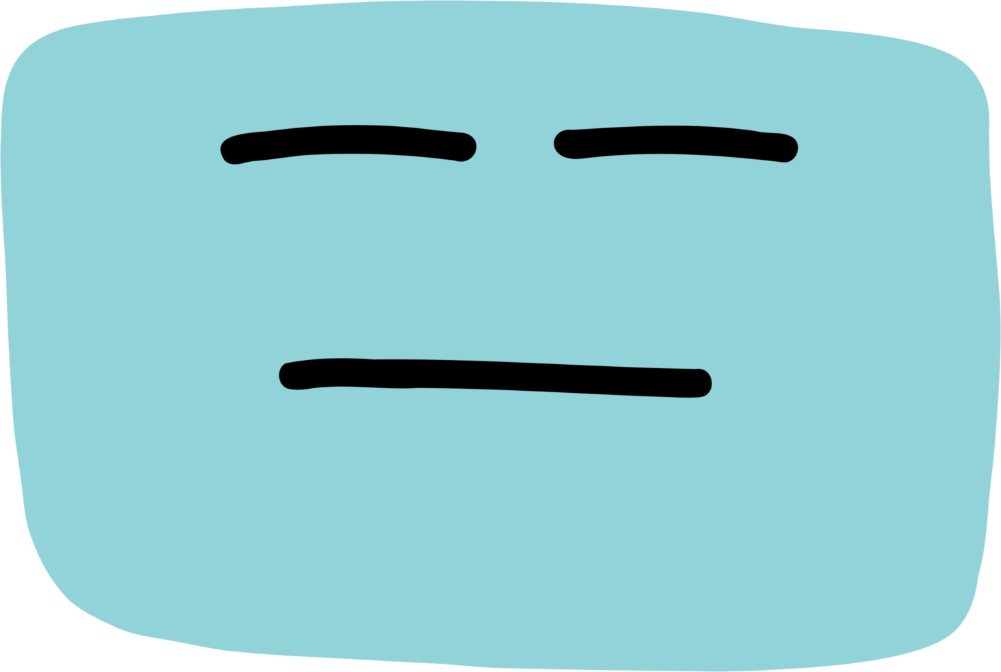 dibujo a mano alzada de emoticonos. png