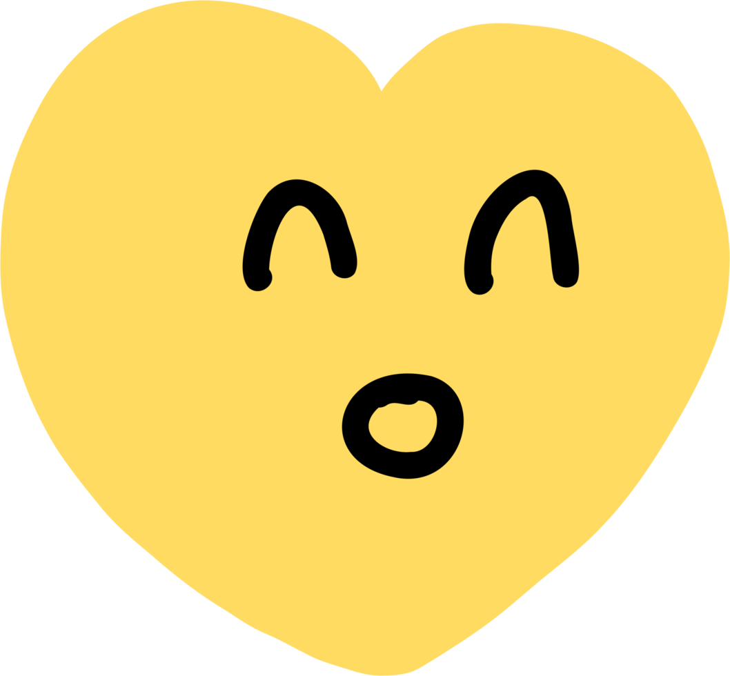 doodle freehand drawing of emoticons. png