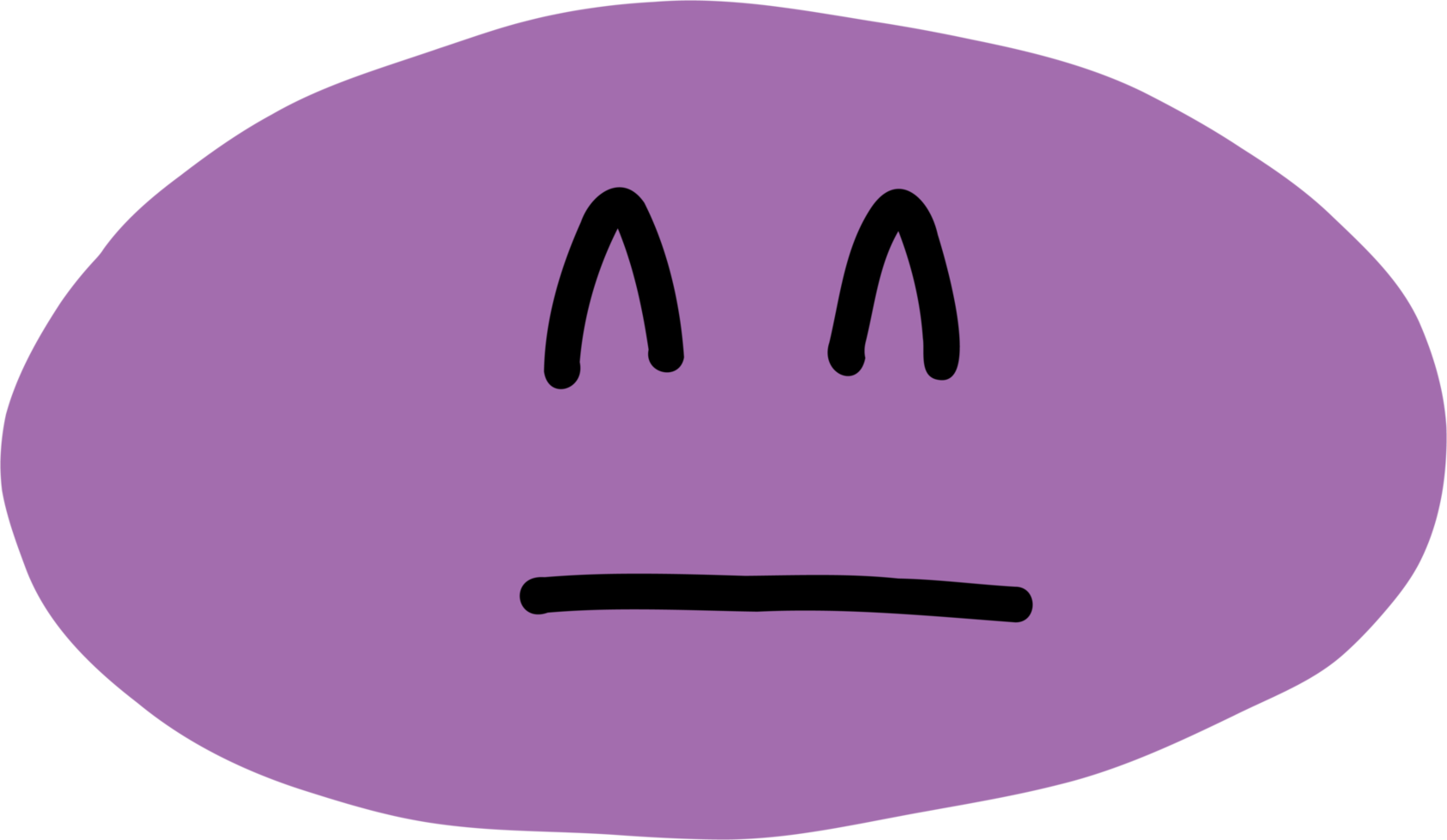 dibujo a mano alzada de emoticonos. png