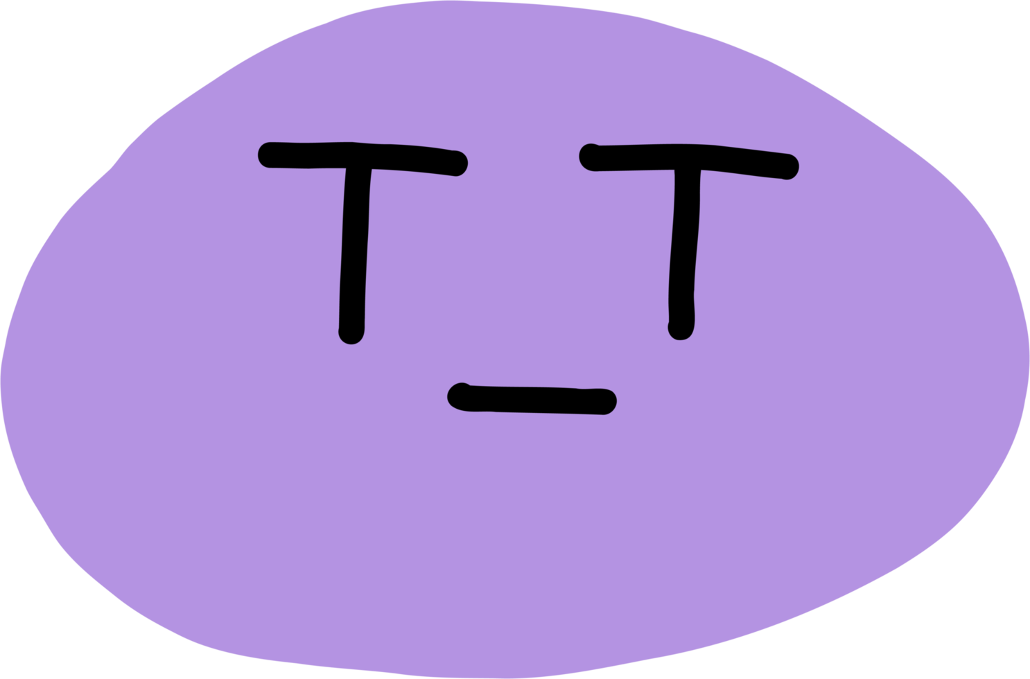 tekening uit de vrije hand tekening van emoticons. png