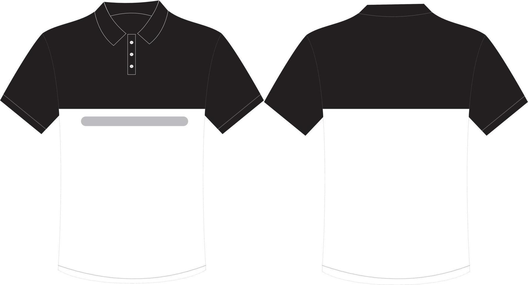 plantilla de camisa de polo, diseño de plantillas de polo de camiseta. Vista frontal y trasera uniforme. vector de maqueta de jersey,plantilla de diseño de polo para hombre ilustración vectorial eps 10.diseño para camiseta de fútbol, equipo de fútbol