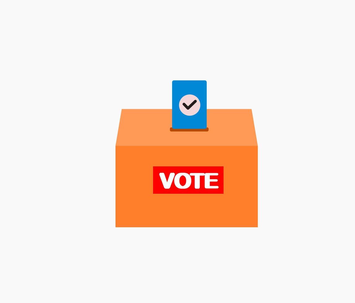 Vote ballot box for voting icon vector