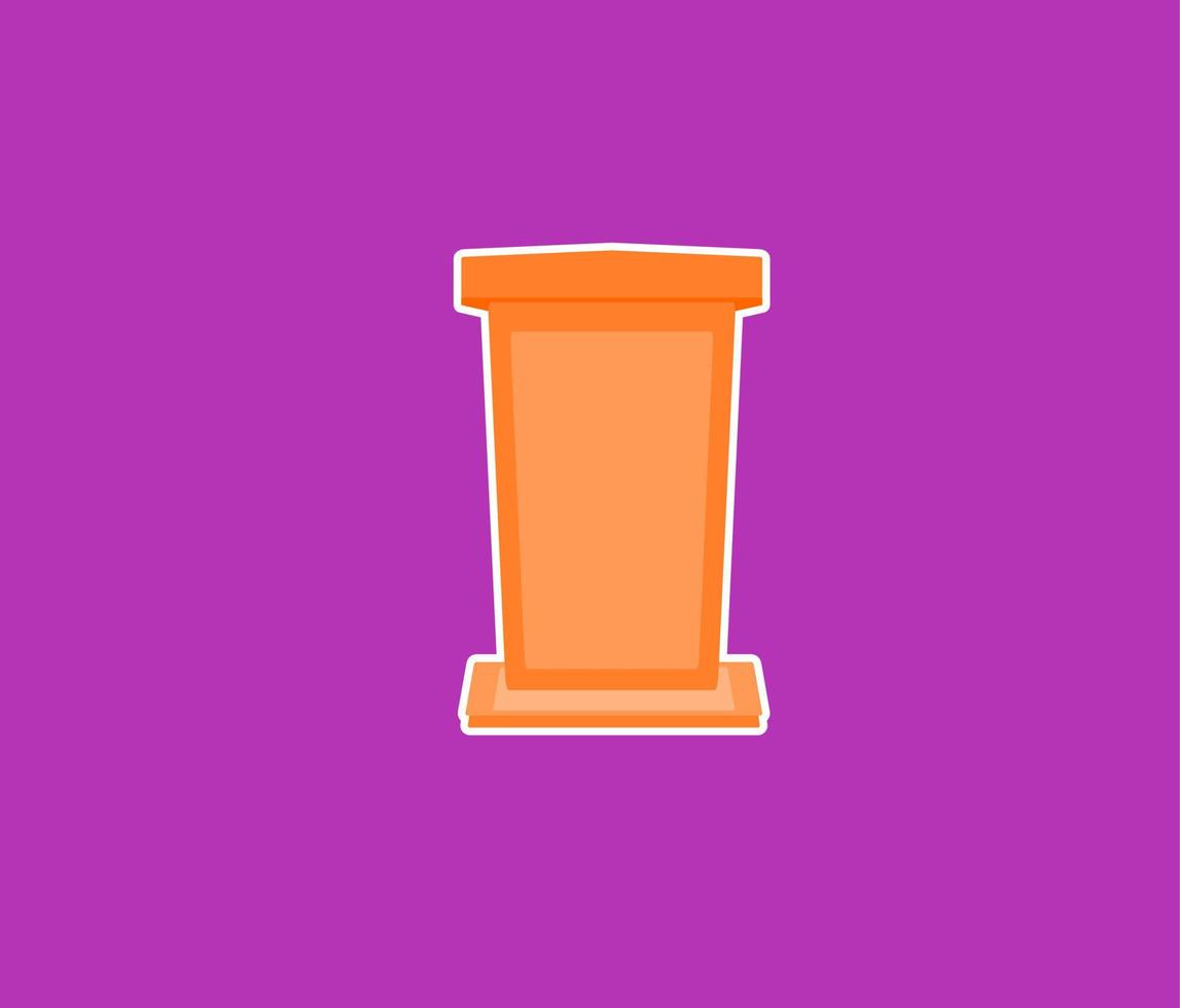 Podium Tribune Rostrum Stand with Microphones icon vector