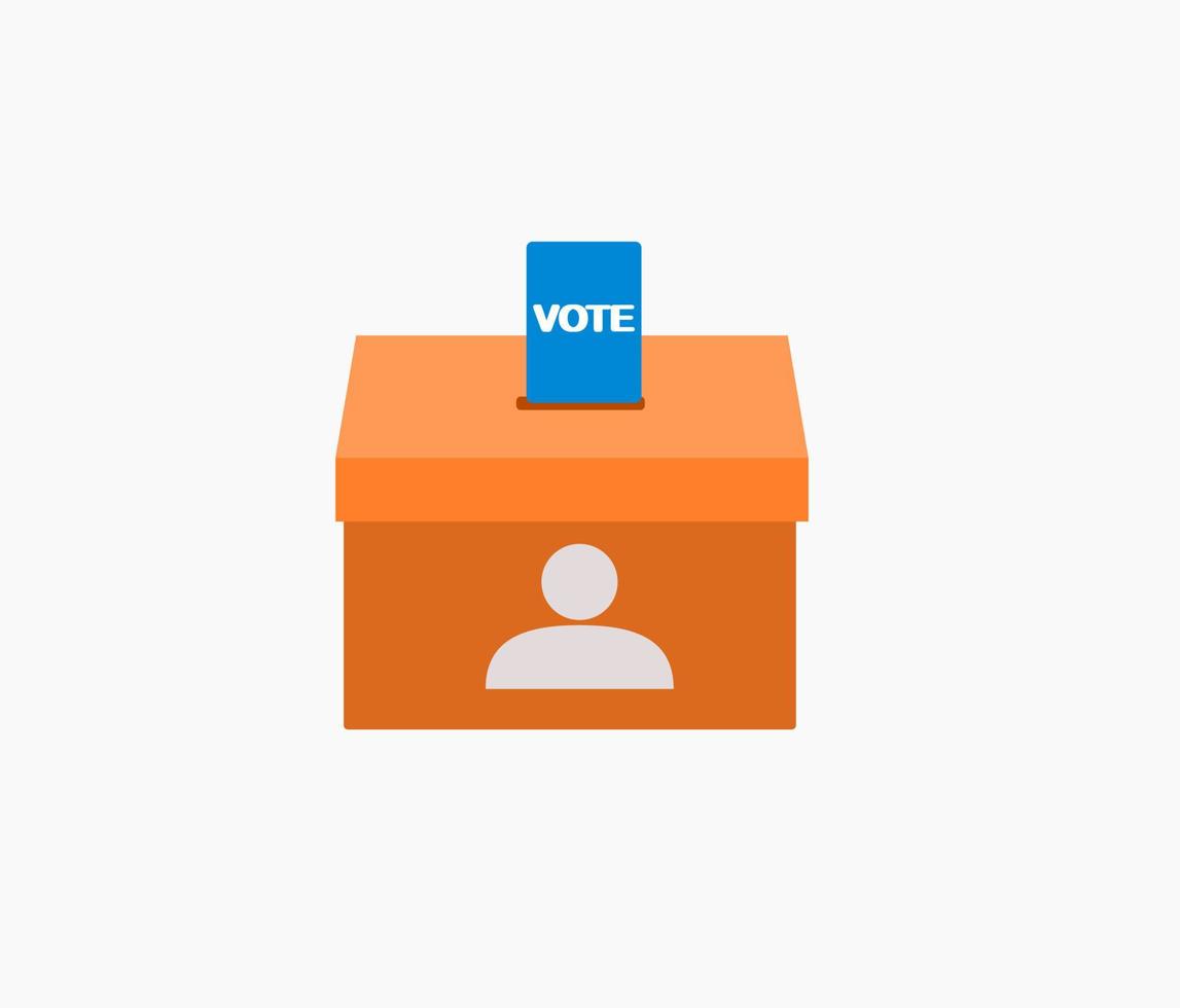 Vote ballot box for voting icon vector