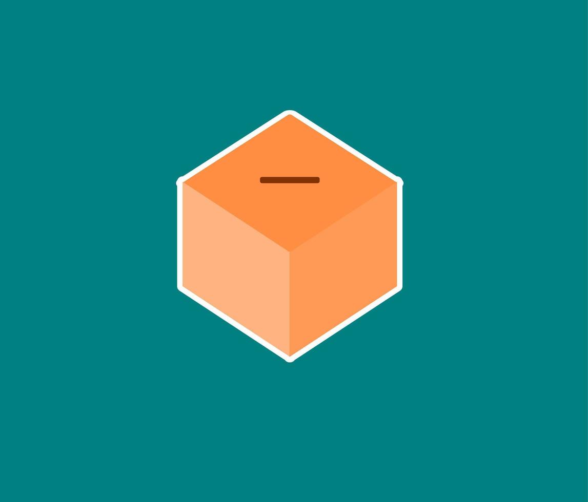Vote ballot box for voting icon vector