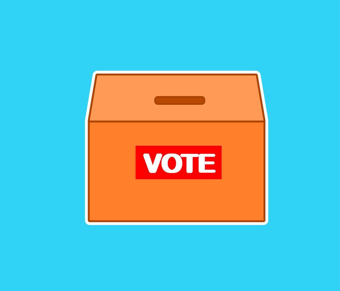 Vote ballot box for voting icon vector