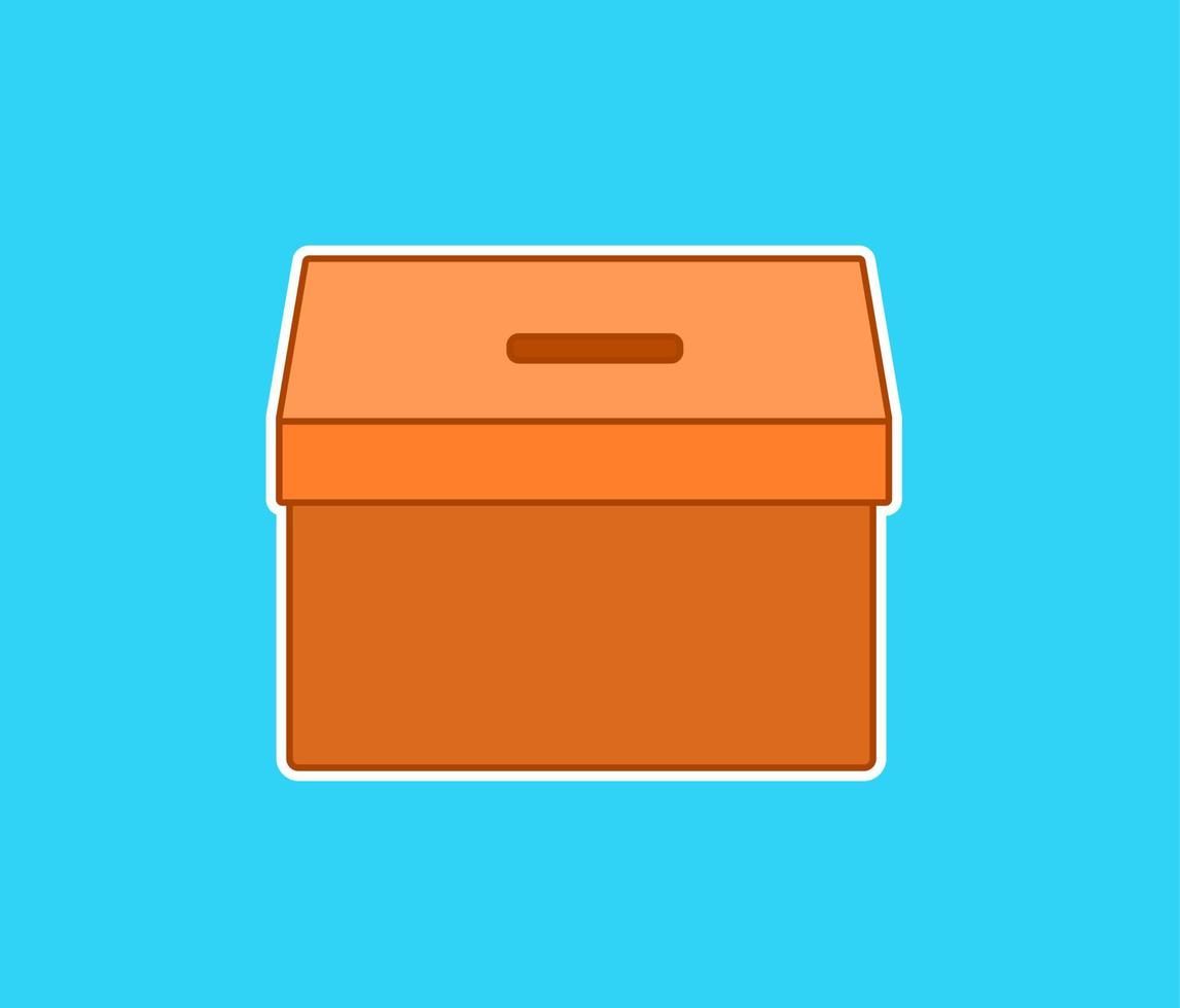 Vote ballot box for voting icon vector