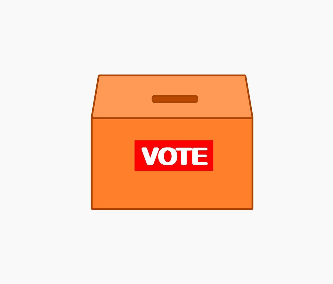Vote ballot box for voting icon vector