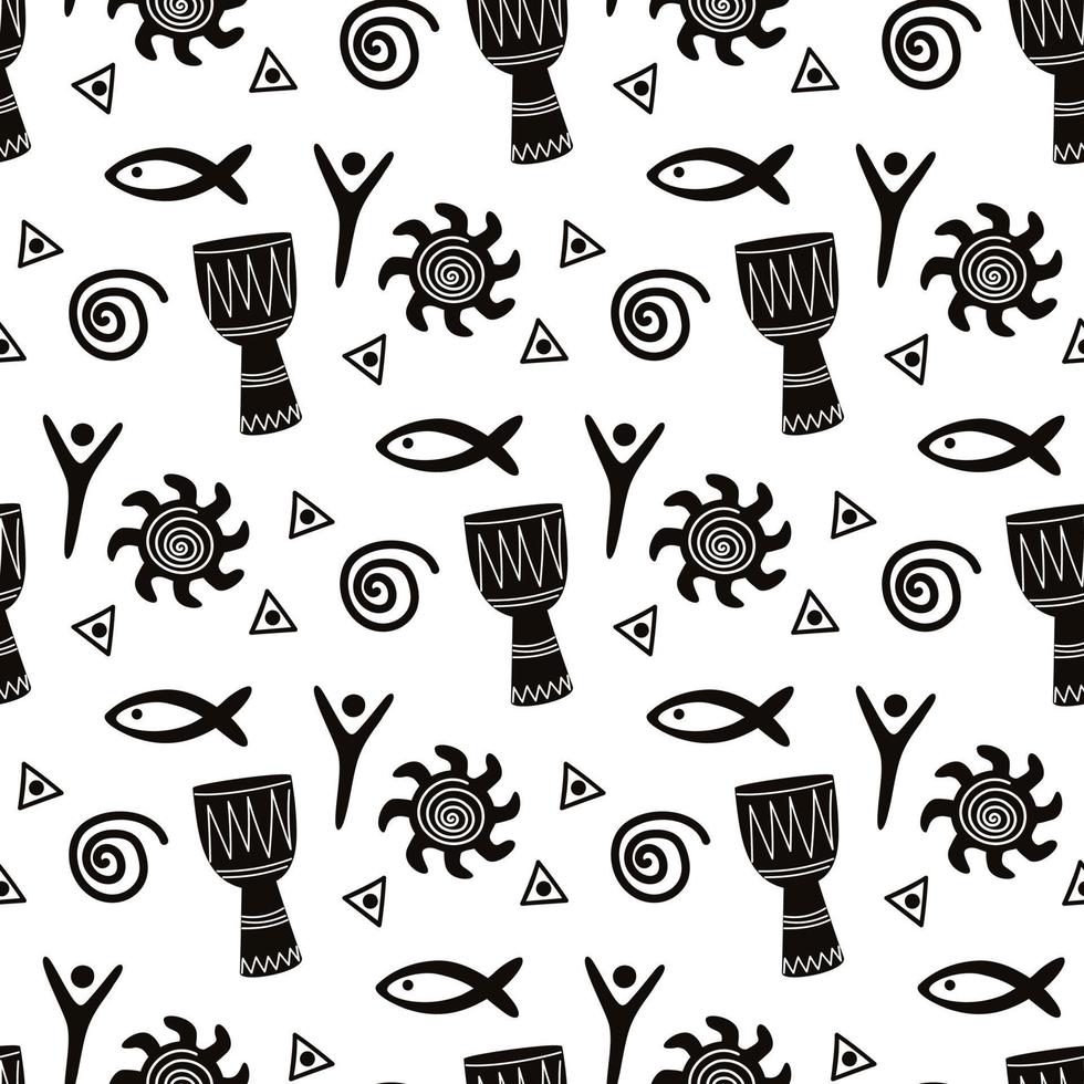 african ornament pattern vector