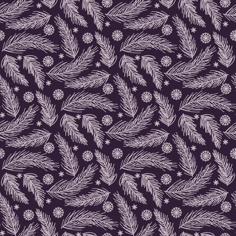 pine branches pattern vector