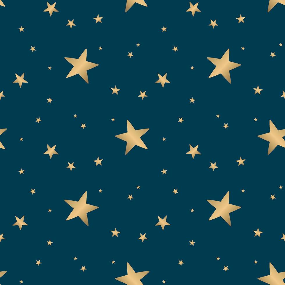 starry seamless pattern vector