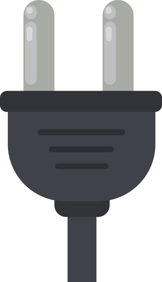 Electric plug, illustration, vector on white background.
