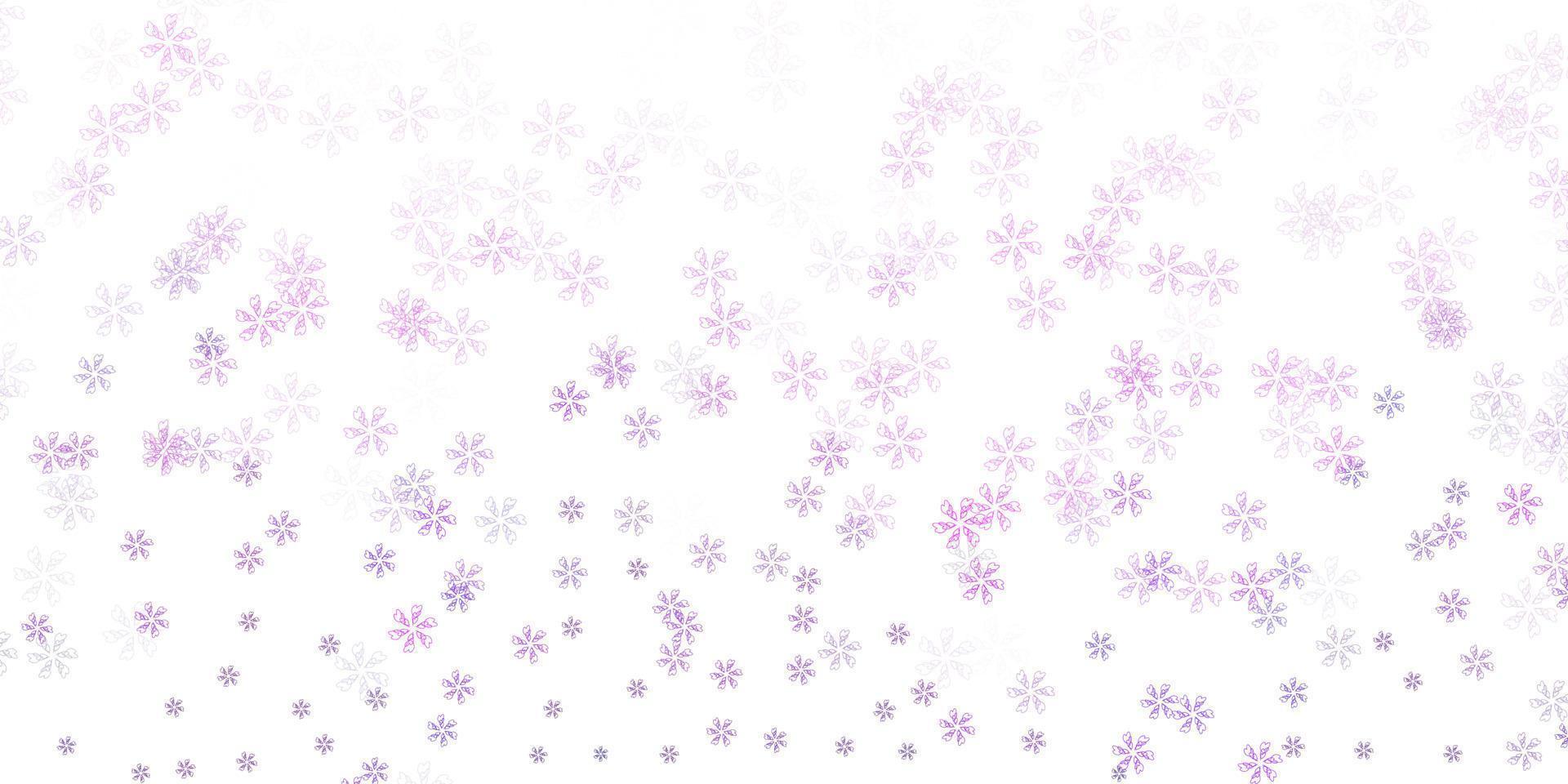 Light purple vector abstract template with leaves.