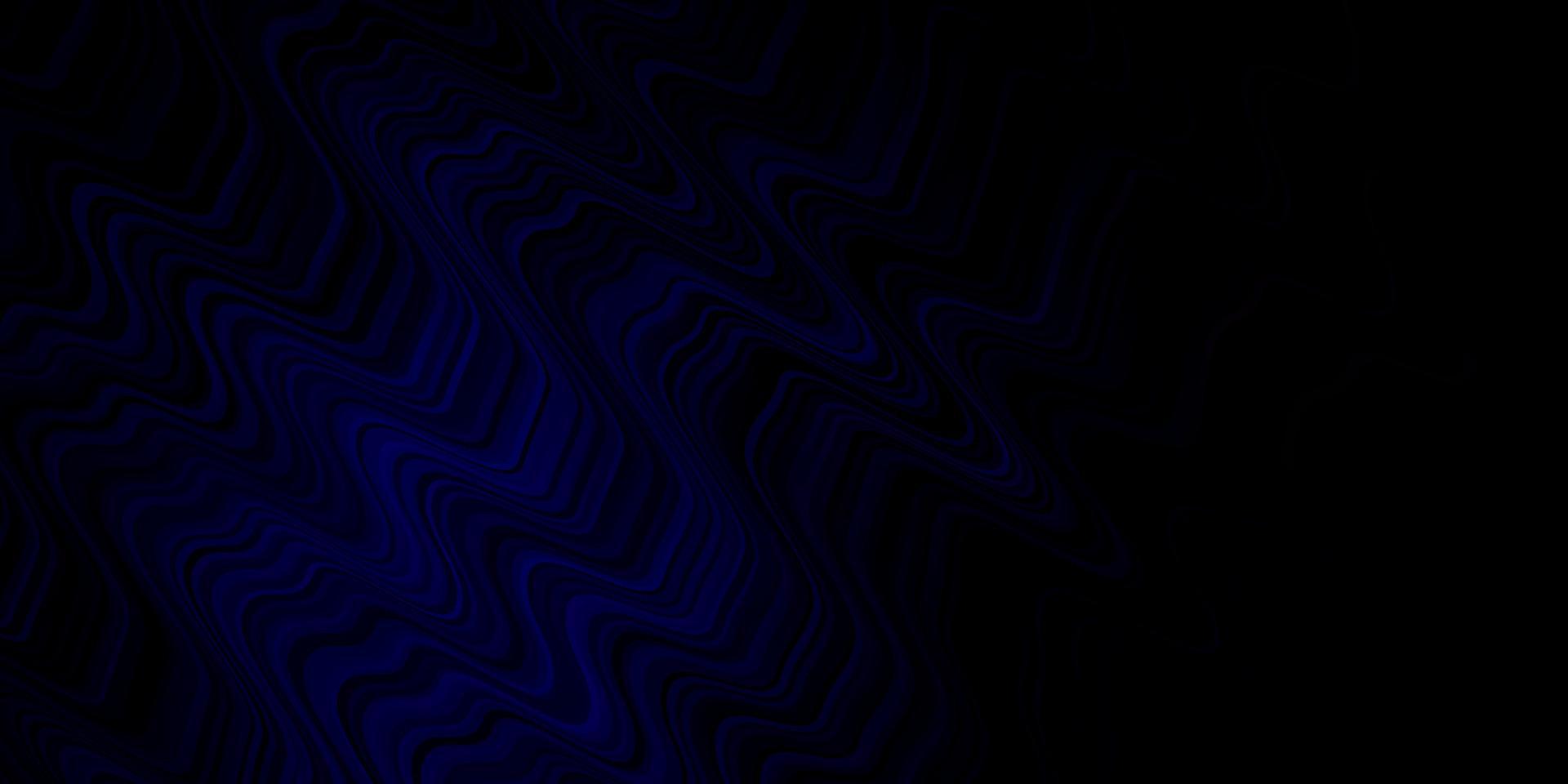 Fondo de vector azul oscuro, rojo con líneas curvas.