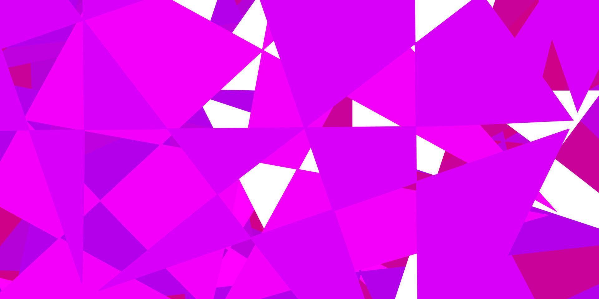 Light purple, pink vector template with triangle shapes.