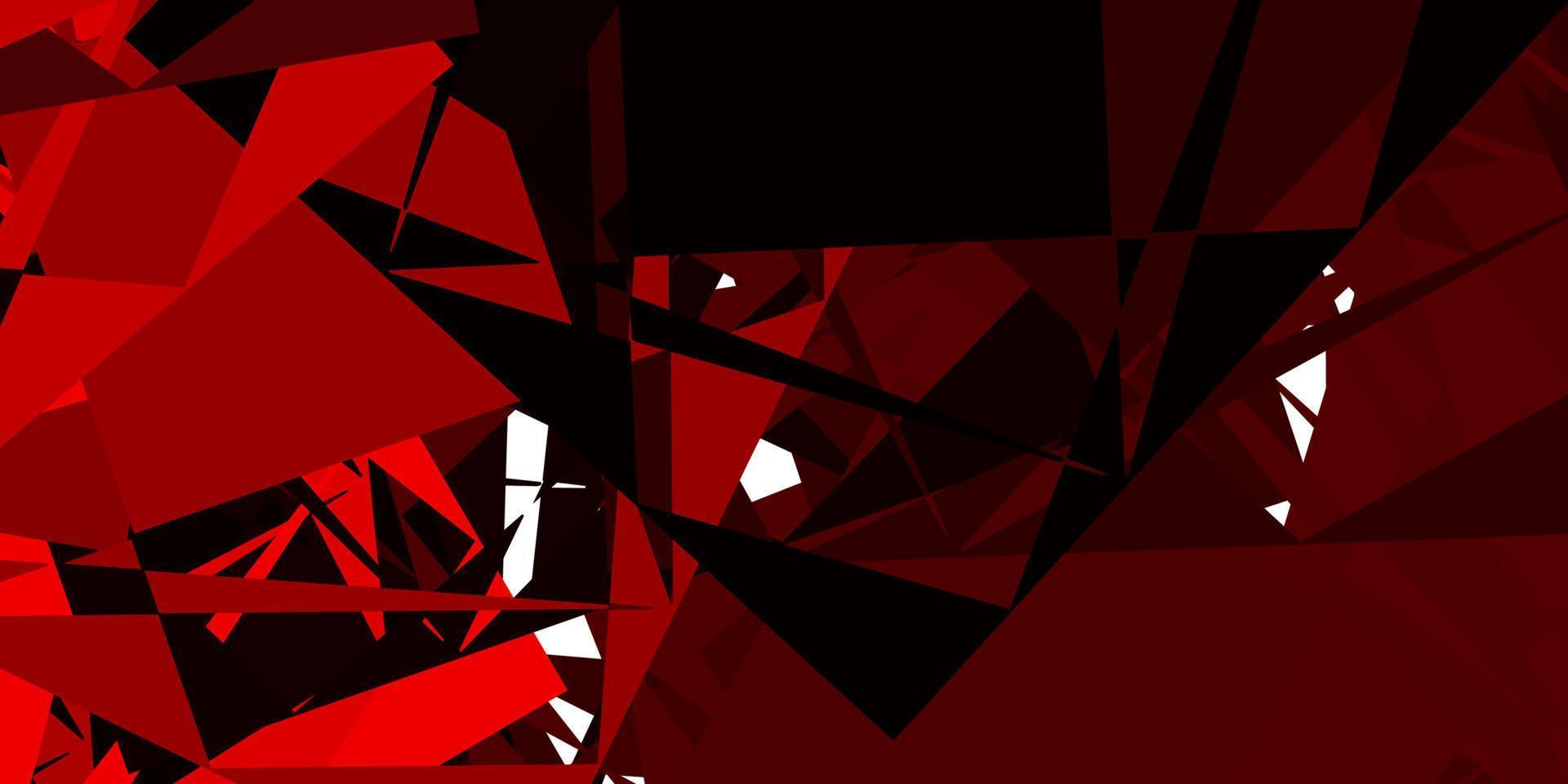 plantilla de vector rojo oscuro con formas abstractas.