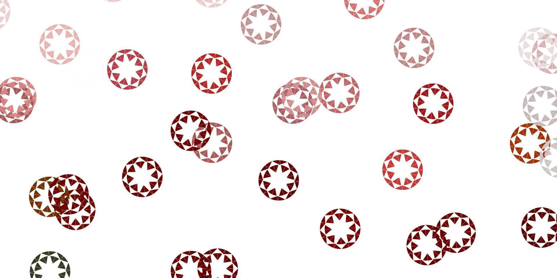 Light red vector texture with disks.