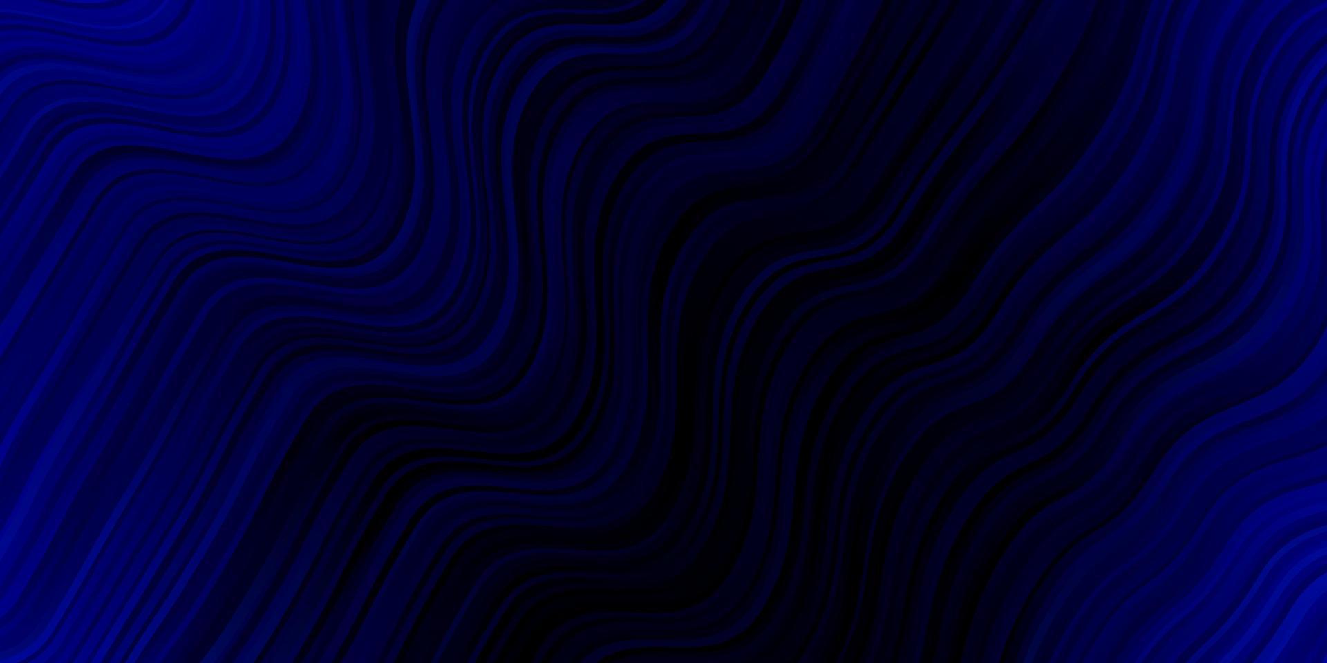 Dark BLUE vector pattern with curves.