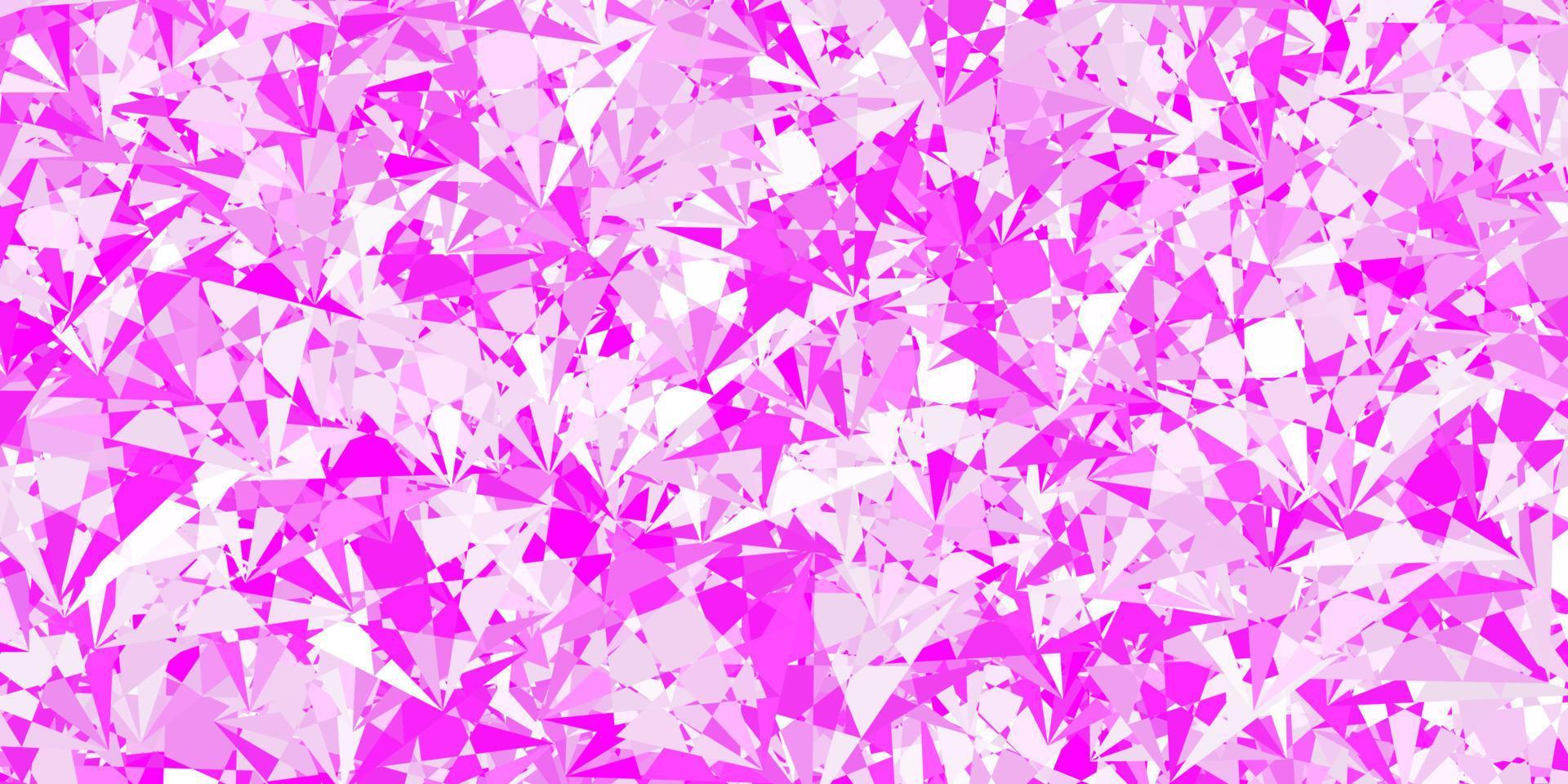 Light Purple, Pink vector texture with random triangles.