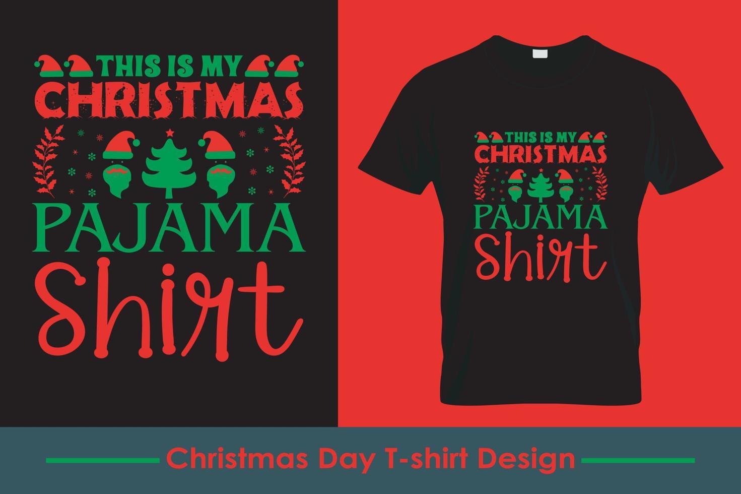 diseño creativo para camisetas .christmas tipografía t-shirt print vector libre vector libre