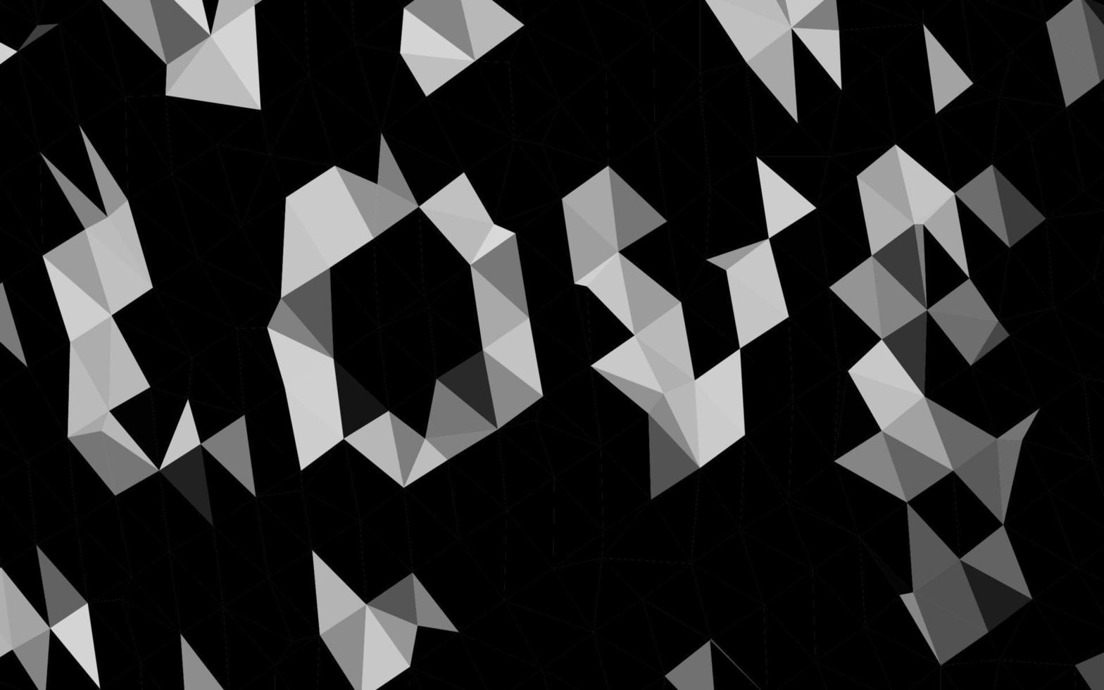 Light Silver, Gray vector polygonal template.