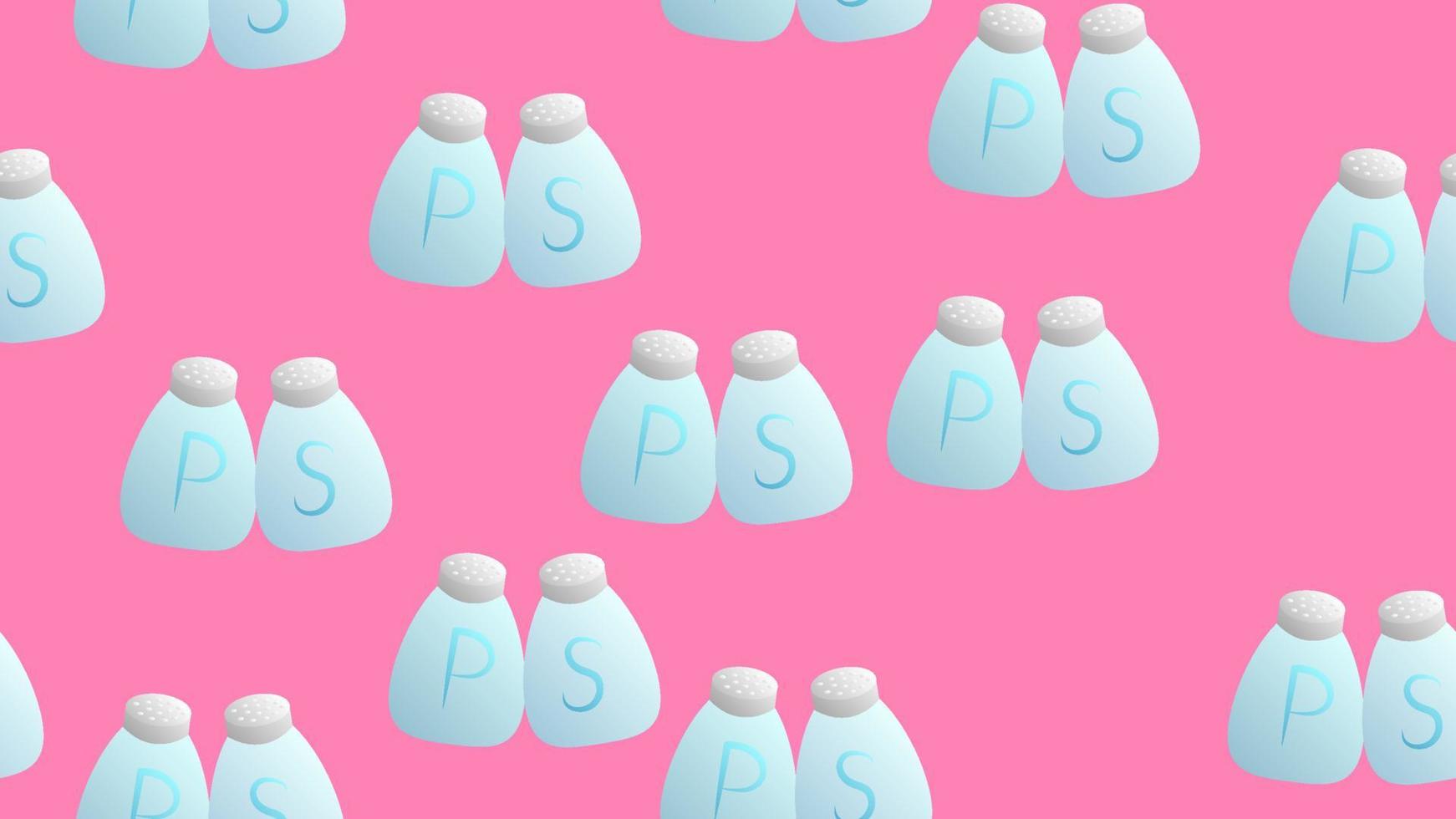 pepper salt bottle seamless vector pattern sugar scarf isolated tile background repeat wallpaper