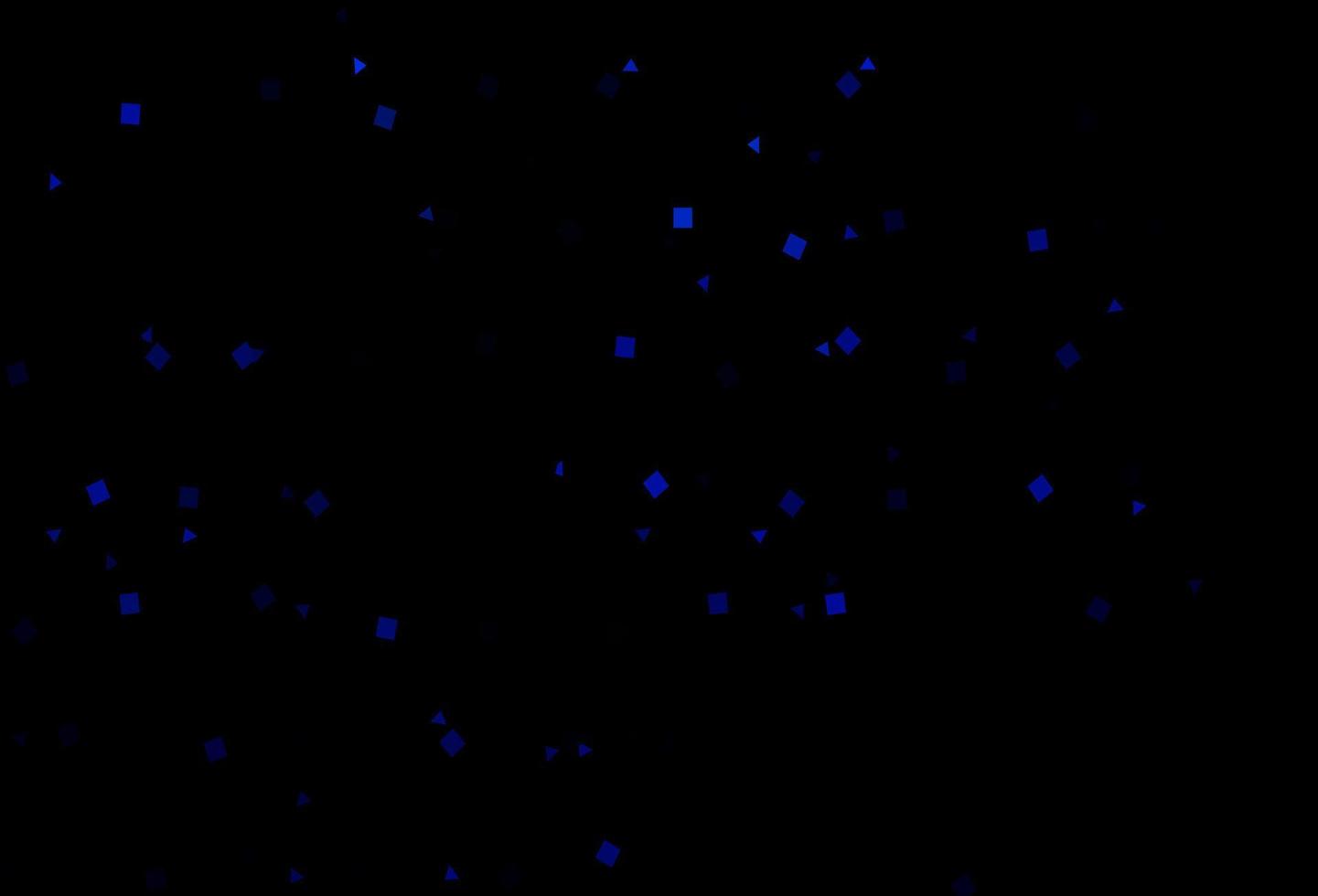 Dark BLUE vector backdrop with lines, circles, rhombus.