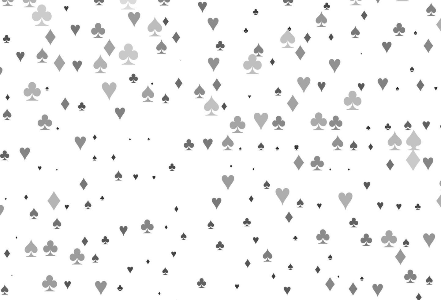 Patrón de vector gris plateado claro con símbolo de tarjetas.