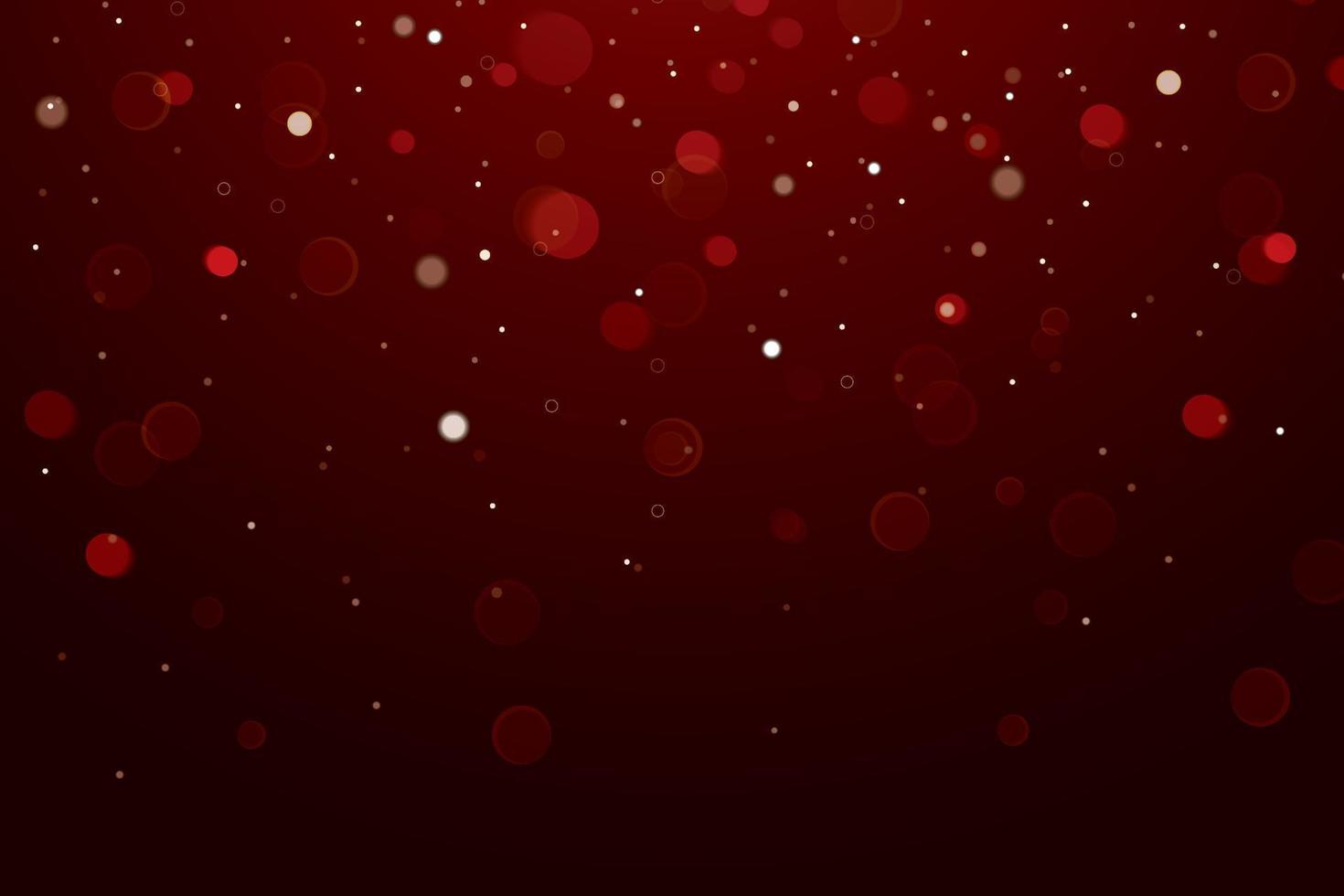 Abstract Bokeh Light on Dark Background. vector