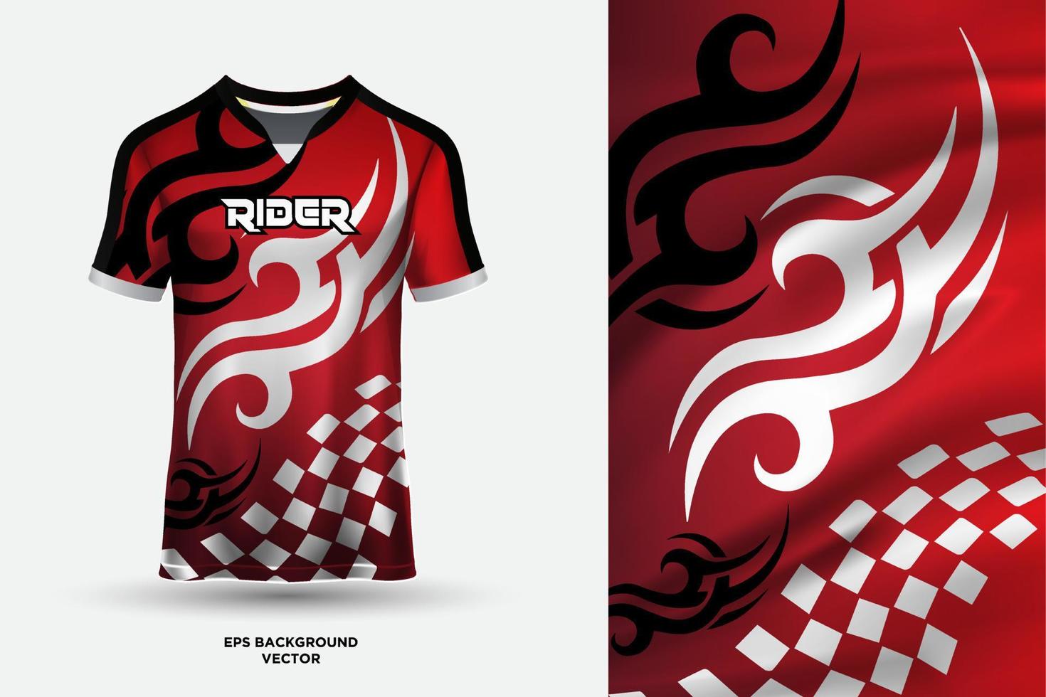 Modern mockup jersey design template vector