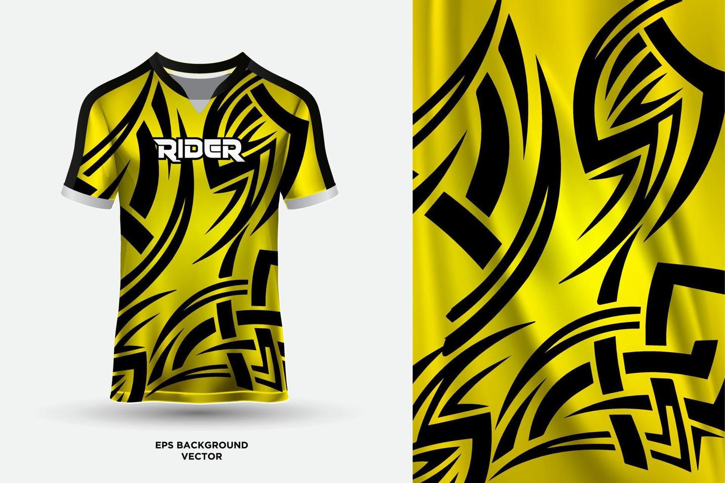 Abstract sports jersey design template mockup vector