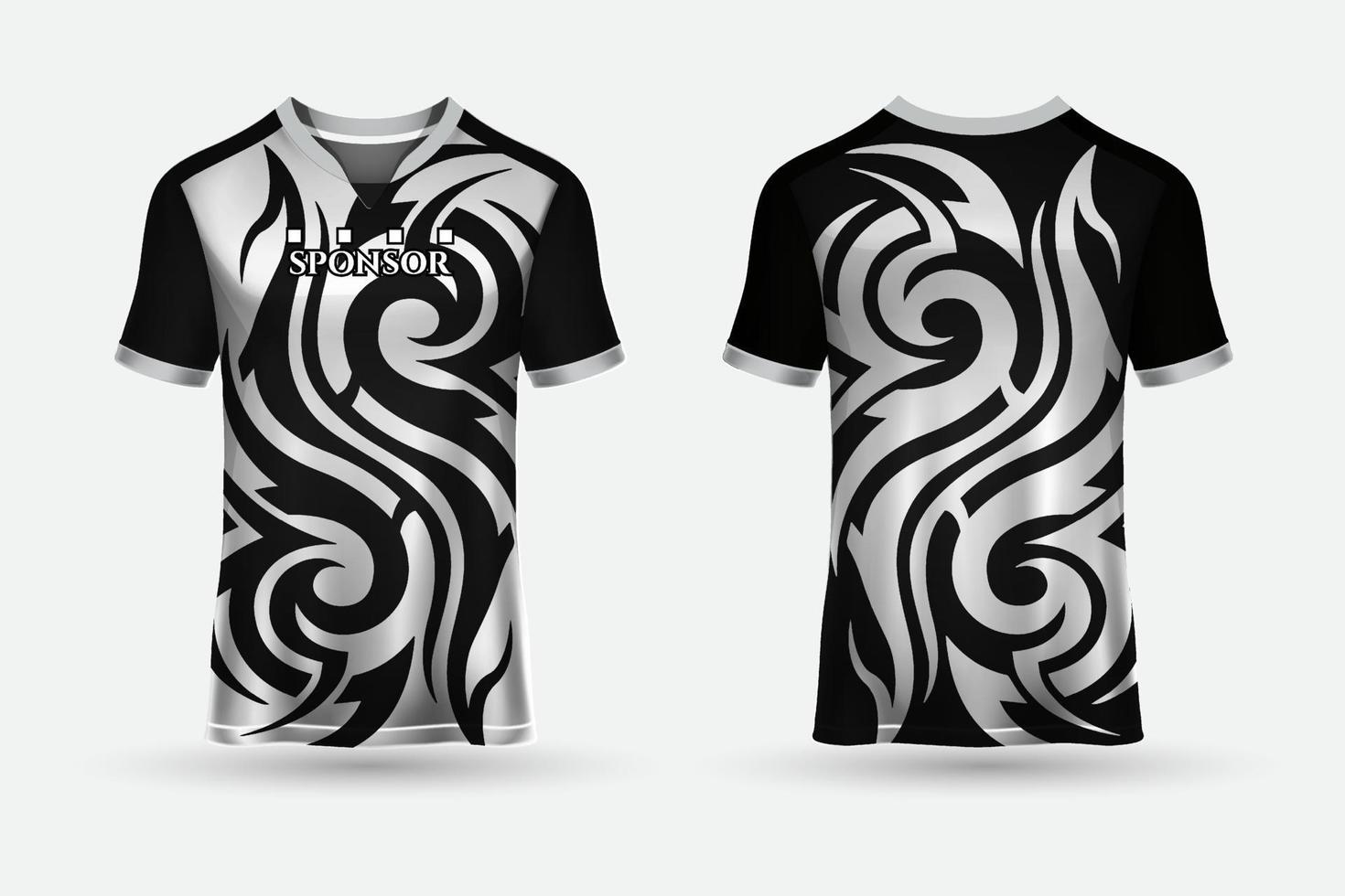 Abstract sports jersey design template mockup vector 13864075 Vector