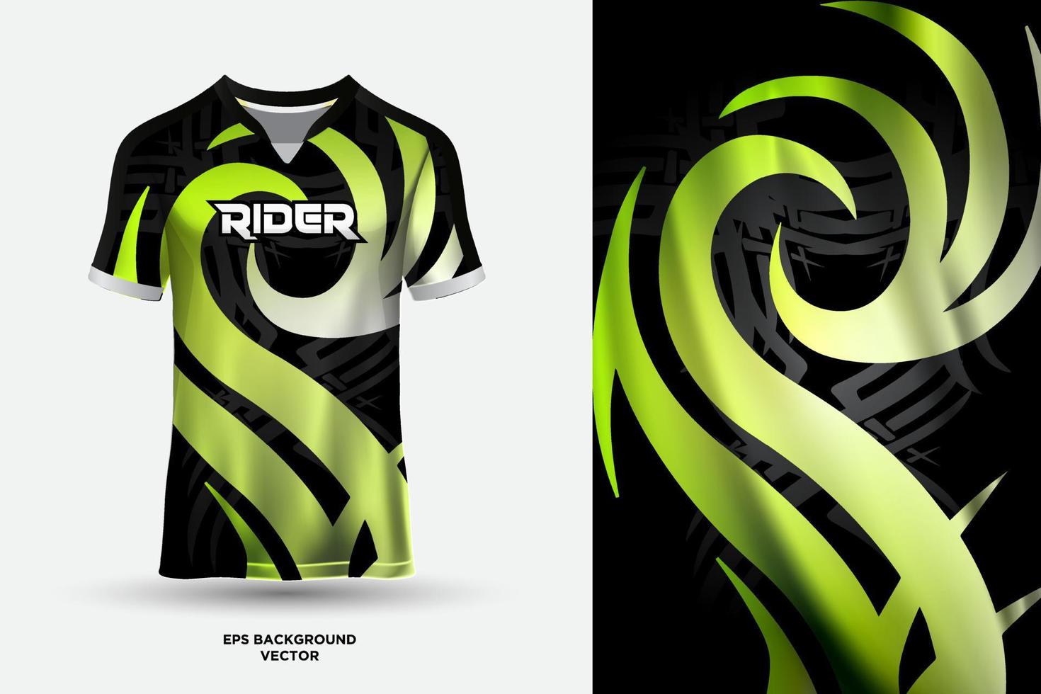 Abstract sports jersey design template mockup vector