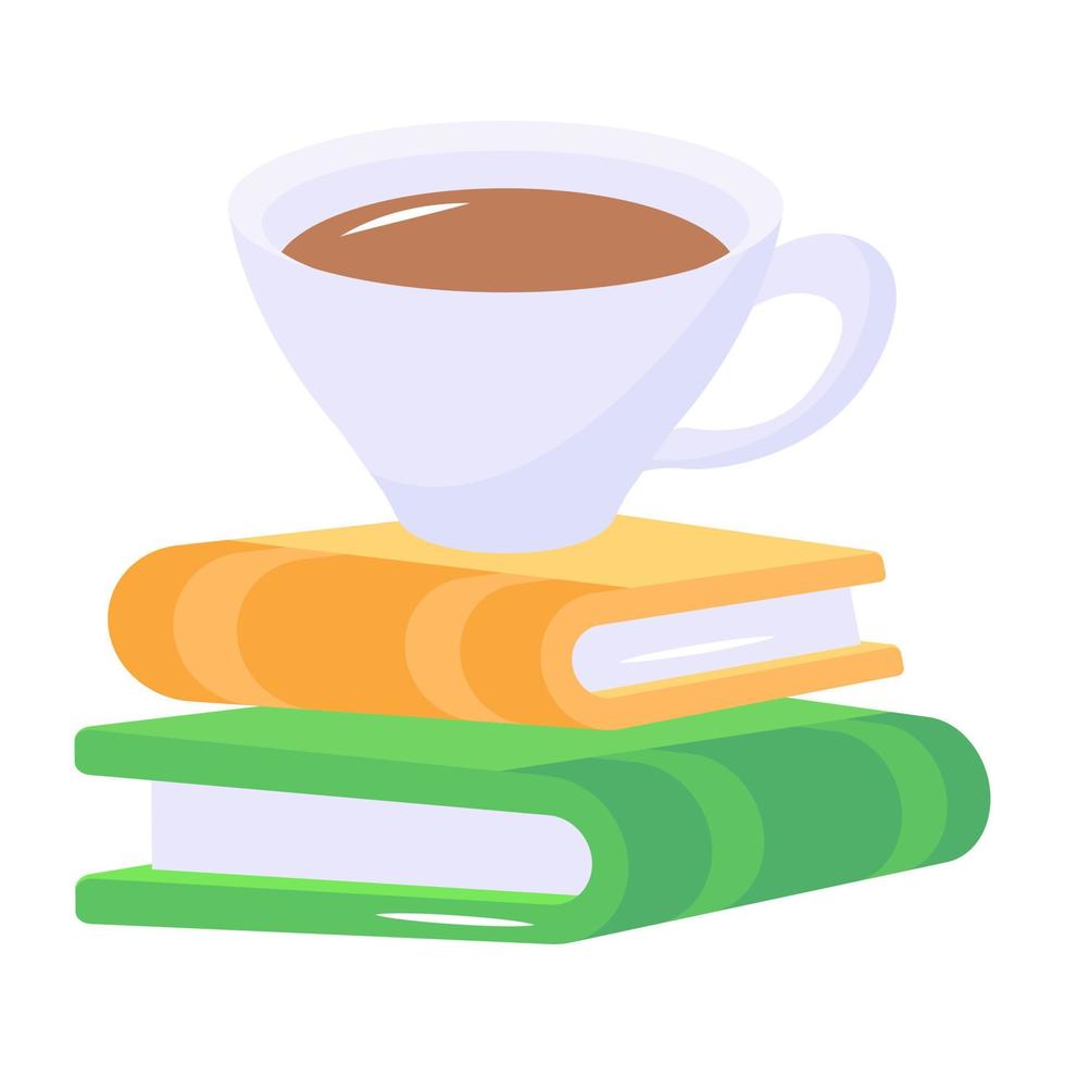 Grab a flat icon of study vector