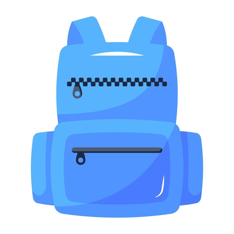 Check out flat icon of school bag vector